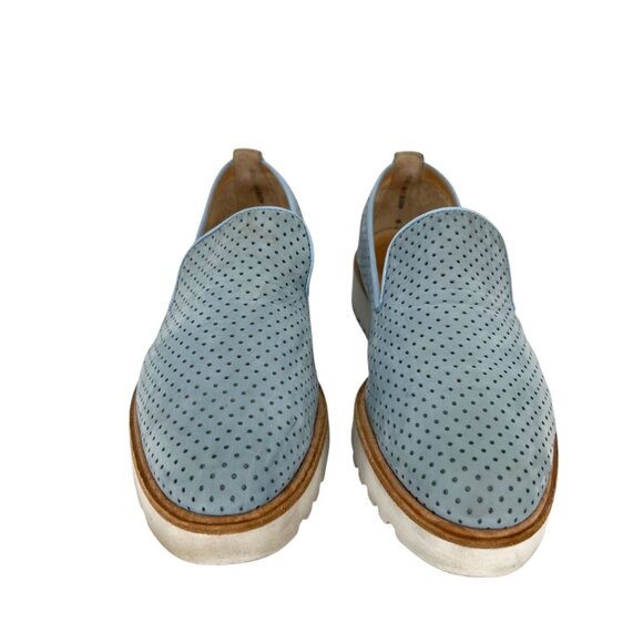 Paul Green Cailey Loafer Light Blue Perforated Slip-on White Sole Size 8 US - Picture 5 of 12